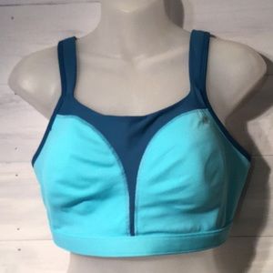 EUC CHAMPION MAX SUPPORT blue sports bra 38D